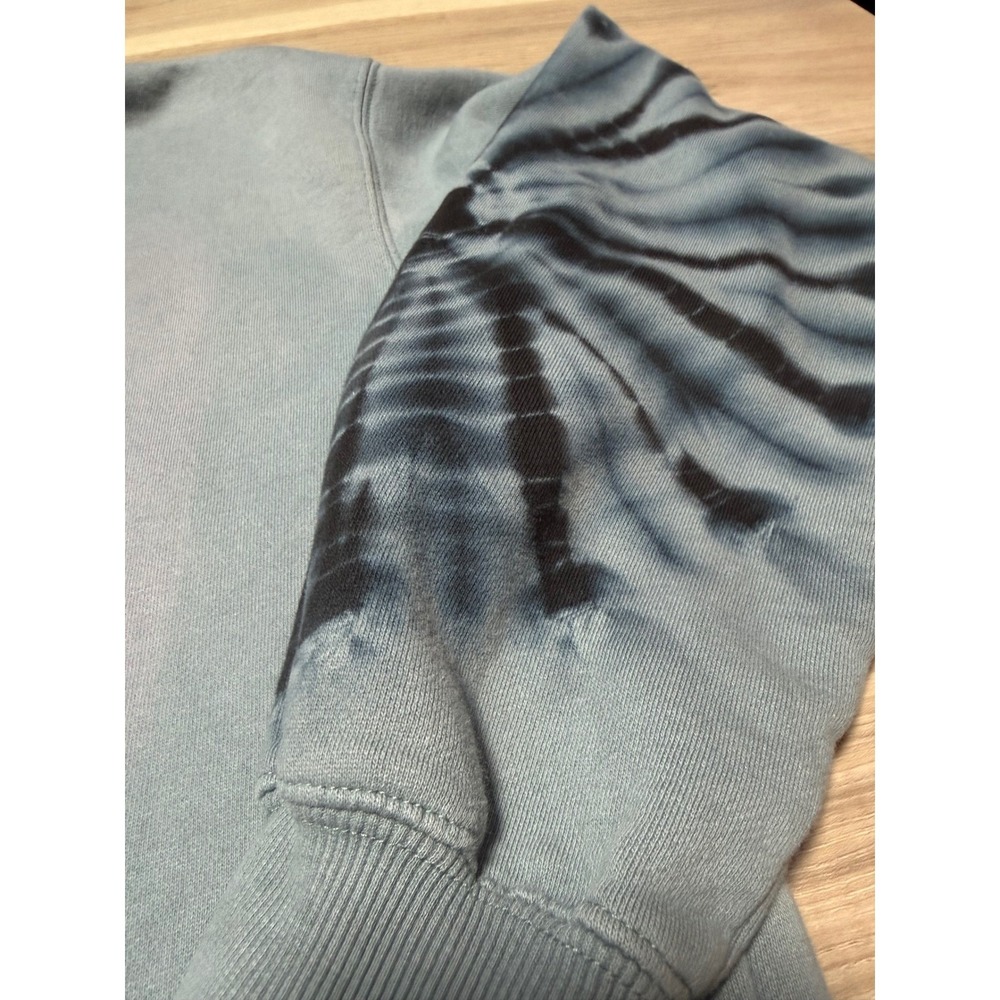 Volcom Hoodie Mens Large Blue Goggle Graphic Tie Dye Sleeve Skate Snow H4152305 - Picture 4 of 9